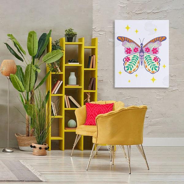 Stupell Industries Aralma | Free Spirit Floral Butterfly Wall Art