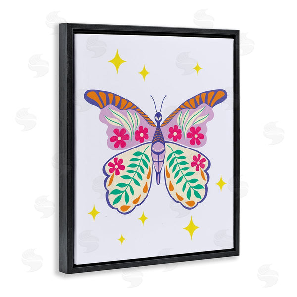 Stupell Industries Aralma | Free Spirit Floral Butterfly Wall Art
