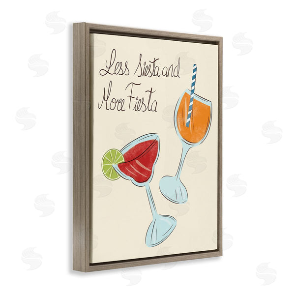 Stupell Industries Aralma | Less Siesta More Fiesta Drinks