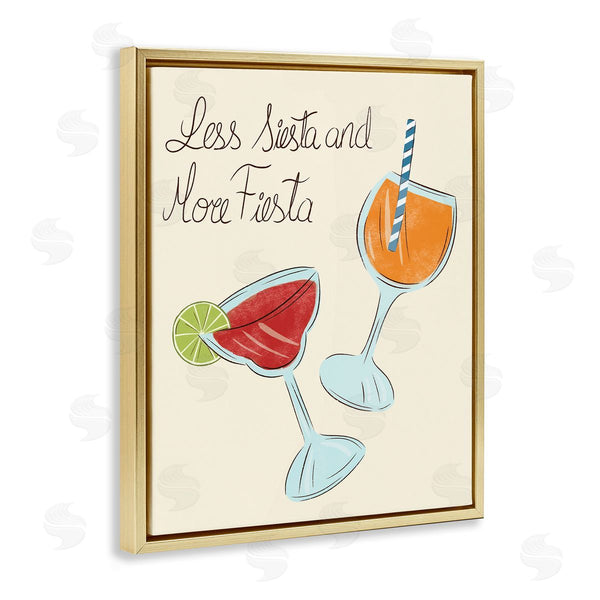 Stupell Industries Aralma | Less Siesta More Fiesta Drinks