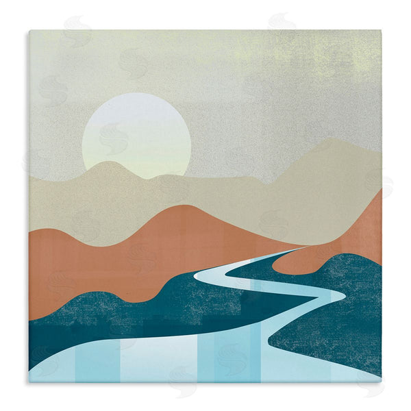 stupell industries Arctic Frame | Abstract Stream Landscape Wall Art