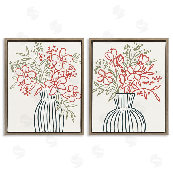 Stupell Industries Aria K. | Botanical Outline Simplicity