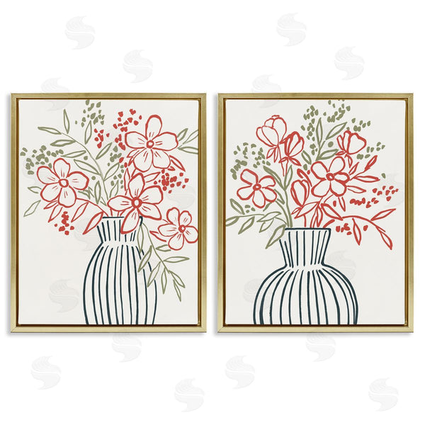 Stupell Industries Aria K. | Botanical Outline Simplicity