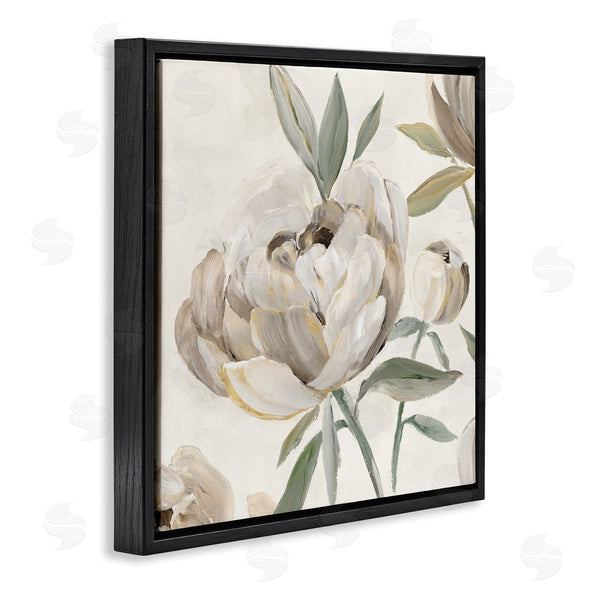 Stupell Industries Aria K. | Lustrous Peonies In Neutrals