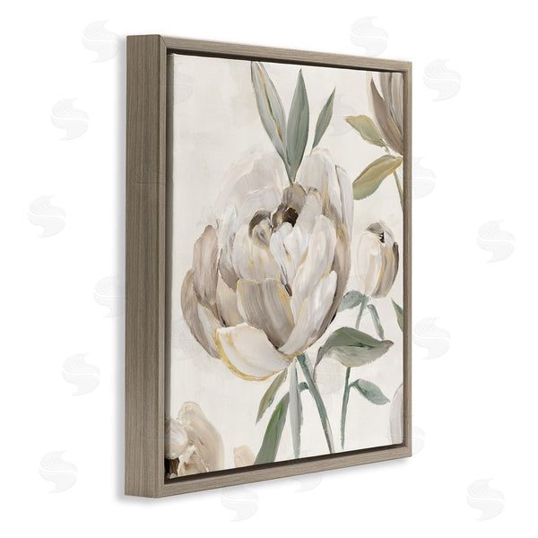 Stupell Industries Aria K. | Lustrous Peonies In Neutrals
