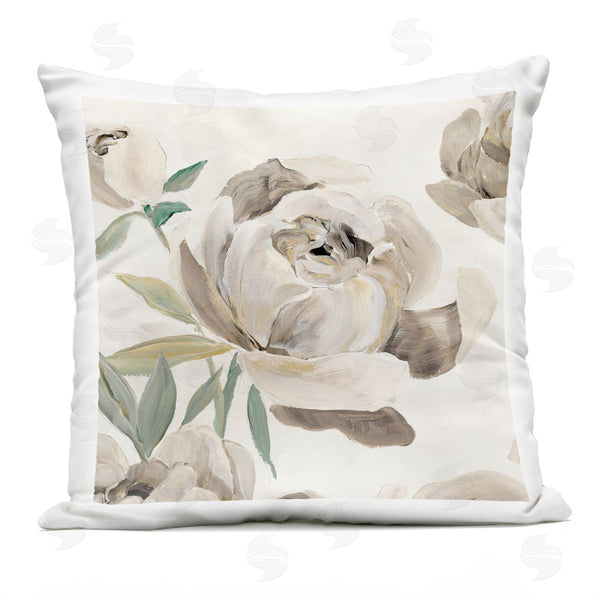 Stupell Industries Aria K. | Rounded Lustrous Peonies Printed Throw Pillow
