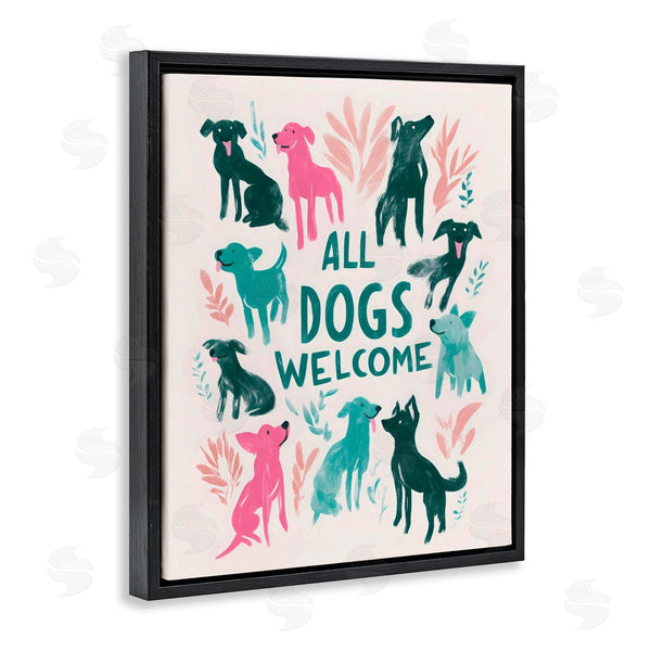 Stupell Industries Arlington Prints | All Dogs Welcome Pastels
