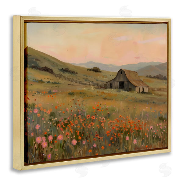 Stupell Industries Arlington Prints | Autumn Barn Pastoral View