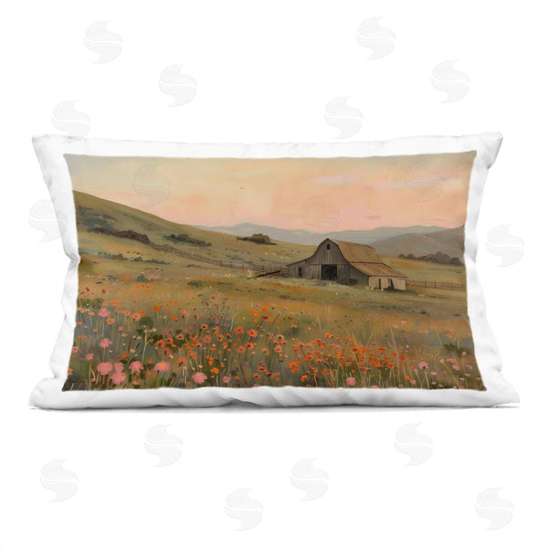 stupell industries Arlington Prints | Autumn Barn Pastoral View Printed Throw Pillow