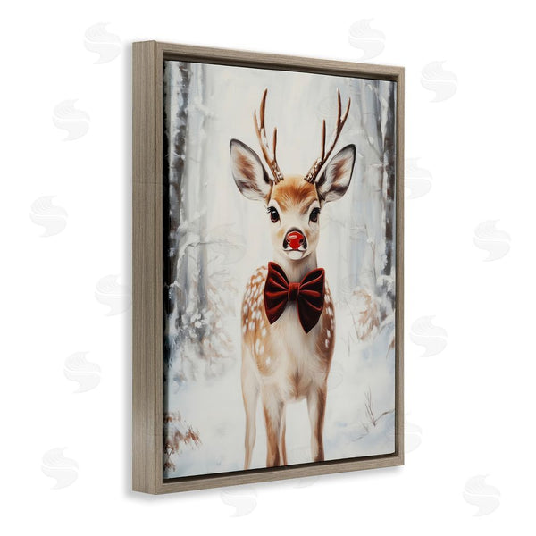 Stupell Industries Arlington Prints | Baby Reindeer With Red Nose Wall Art