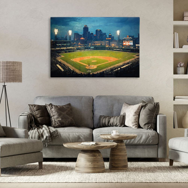 Stupell Industries Arlington Prints | Baseball Stadium At Night Wall Art