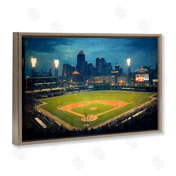Stupell Industries Arlington Prints | Baseball Stadium At Night Wall Art