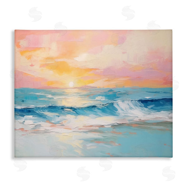 stupell industries Arlington Prints | Beach Waves Bright Sunset