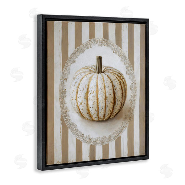 Stupell Industries Arlington Prints | Beige Stripes Pumpkin Wall Art