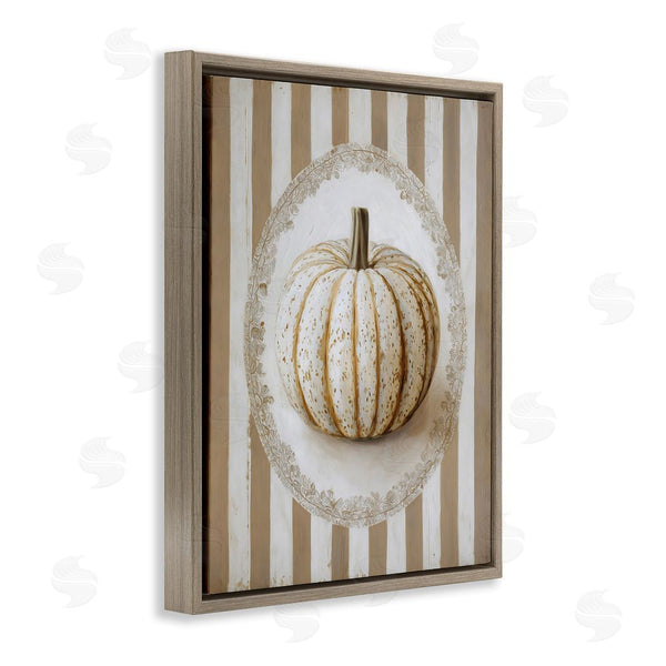 Stupell Industries Arlington Prints | Beige Stripes Pumpkin Wall Art