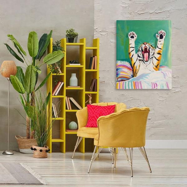 Stupell Industries Arlington Prints | Big Tiger Morning Yawn