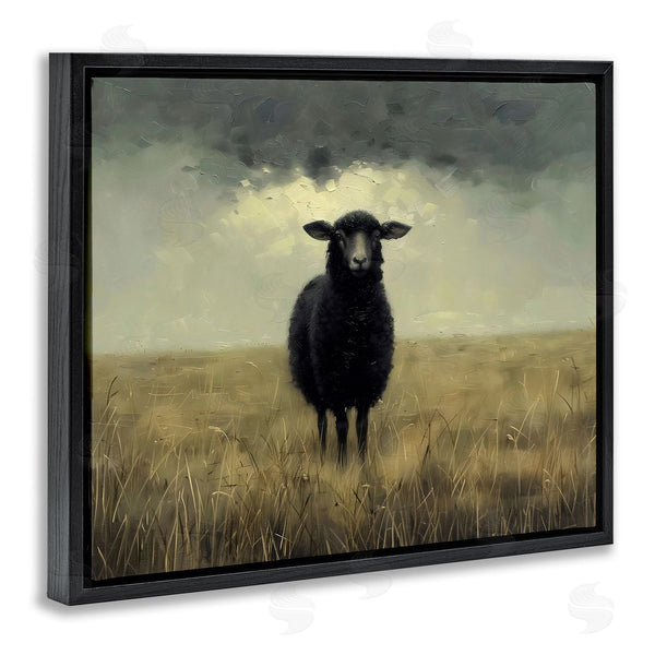 Stupell Industries Arlington Prints | Black Sheep In Field