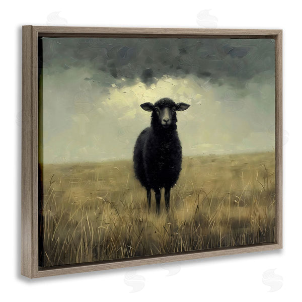 Stupell Industries Arlington Prints | Black Sheep In Field