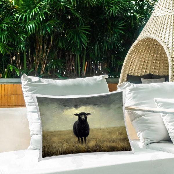 Stupell Industries Arlington Prints | Black Sheep In Field Printed Throw Pillow