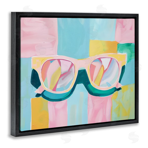 Stupell Industries Arlington Prints | Blocked Pastels & Sunglasses