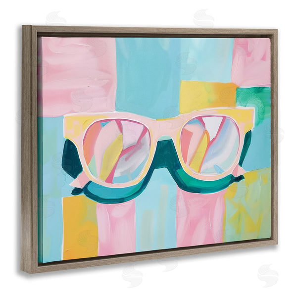 Stupell Industries Arlington Prints | Blocked Pastels & Sunglasses