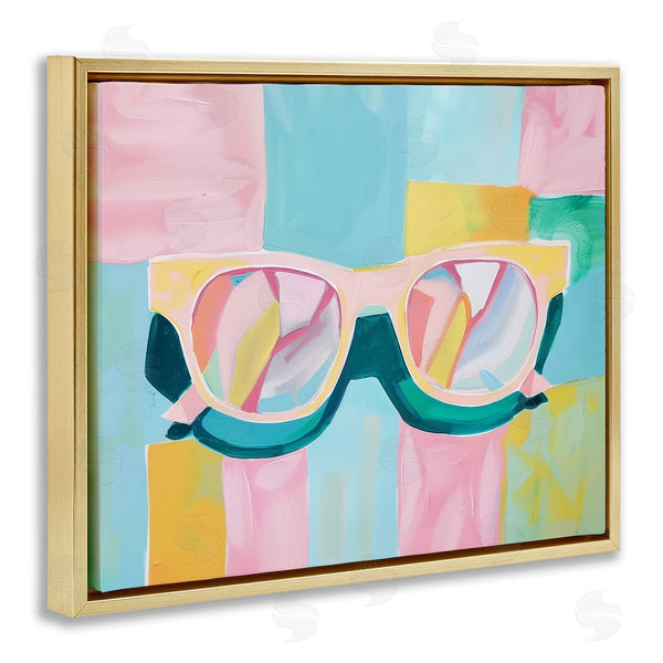 Stupell Industries Arlington Prints | Blocked Pastels & Sunglasses