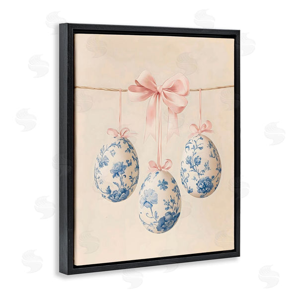 Stupell Industries Arlington Prints | Blue Floral Coquette Easter Eggs