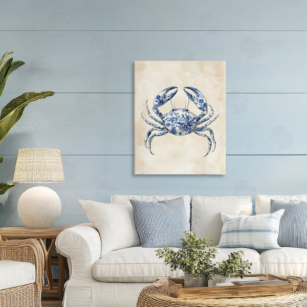 Stupell Industries Arlington Prints | Blue Floral Crab