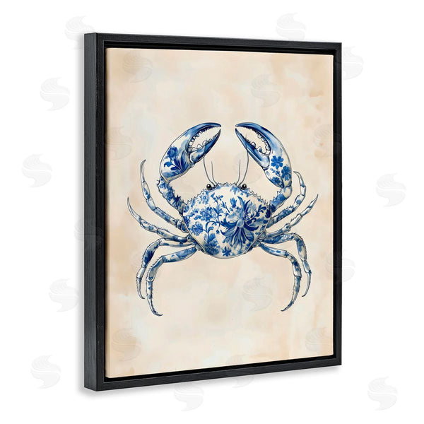 Stupell Industries Arlington Prints | Blue Floral Crab