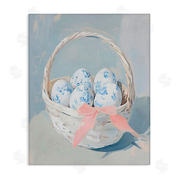 stupell industries Arlington Prints | Blue Floral Egg Basket