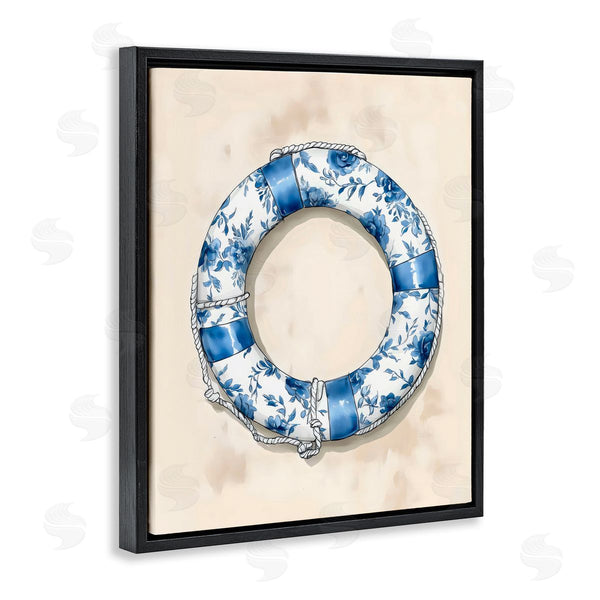 Stupell Industries Arlington Prints | Blue Floral Life Preserver