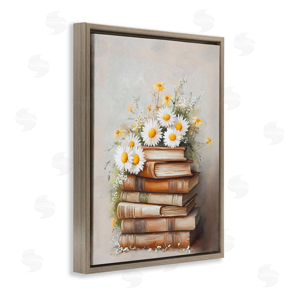 Stupell Industries Arlington Prints | Book Stack With Daisies