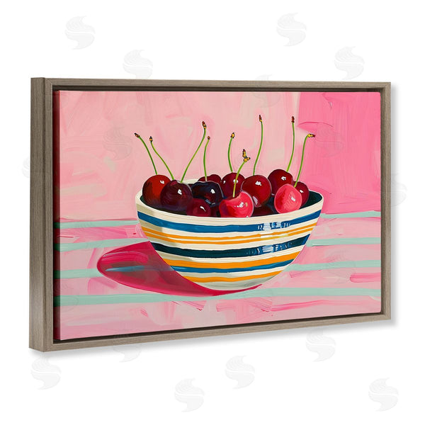 Stupell Industries Arlington Prints | Bowl Of Cherries On Pink