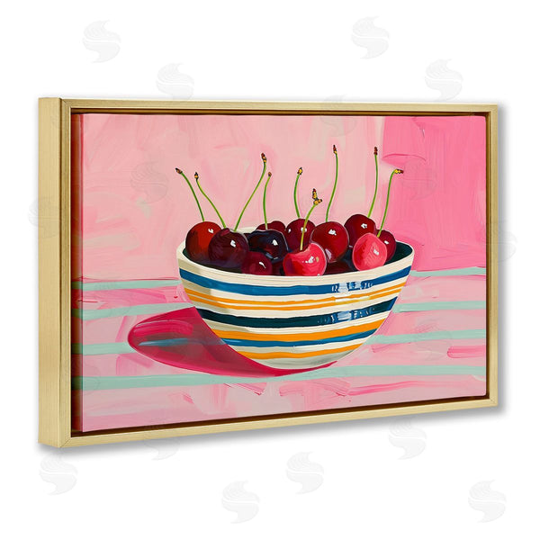 Stupell Industries Arlington Prints | Bowl Of Cherries On Pink