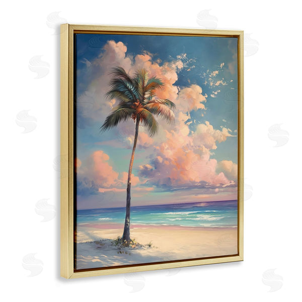 Stupell Industries Arlington Prints | Bright Hued Beach Palm
