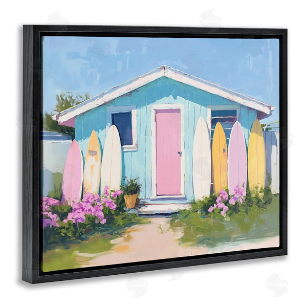 Stupell Industries Arlington Prints | Cabin With Pastel Surfboards Wall Art
