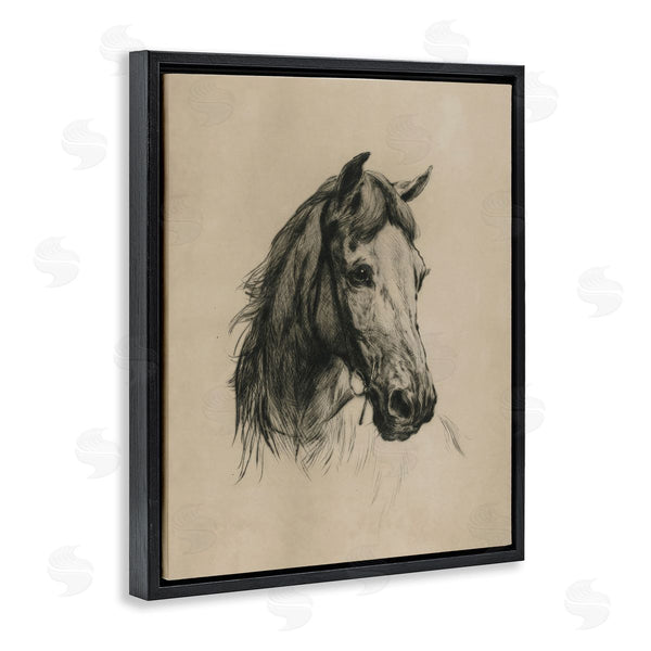 Stupell Industries Arlington Prints | Charcoal Horse Portrait