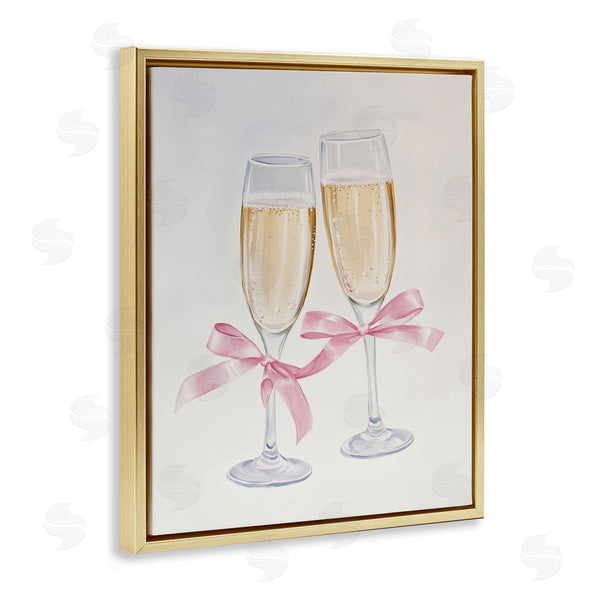 Stupell Industries Arlington Prints | Chic Bow Champagne Glasses