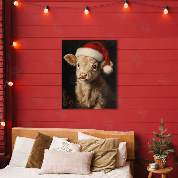 Stupell Industries Arlington Prints | Christmas Hat Highland Cow Wall Art