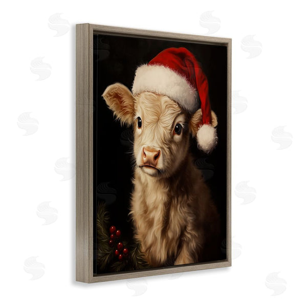 Stupell Industries Arlington Prints | Christmas Hat Highland Cow Wall Art