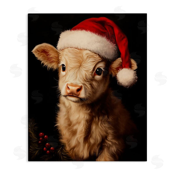 stupell industries Arlington Prints | Christmas Hat Highland Cow Wall Art