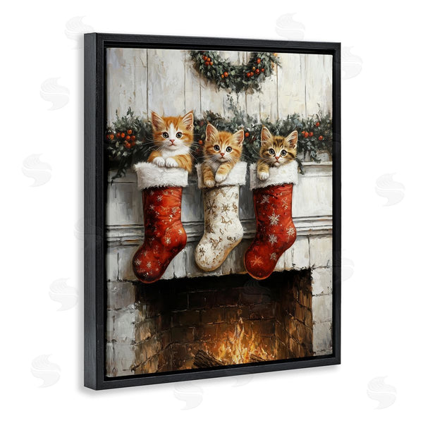 Stupell Industries Arlington Prints | Christmas Kittens In Stockings