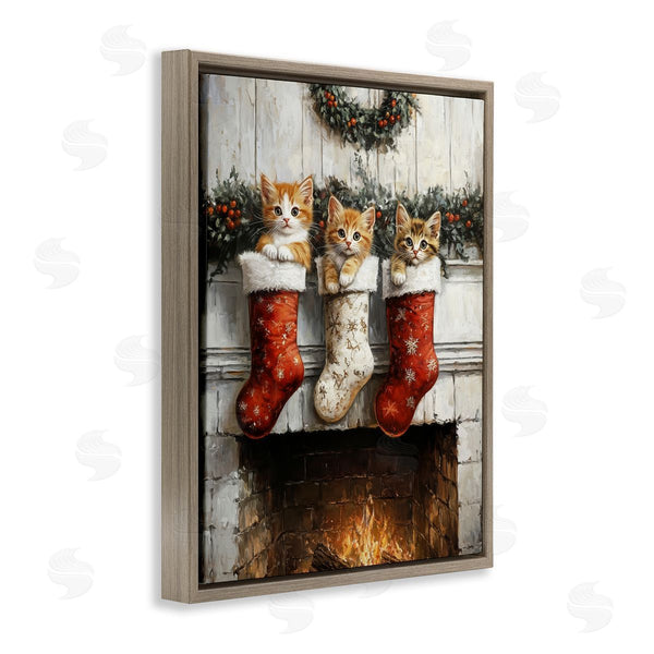 Stupell Industries Arlington Prints | Christmas Kittens In Stockings