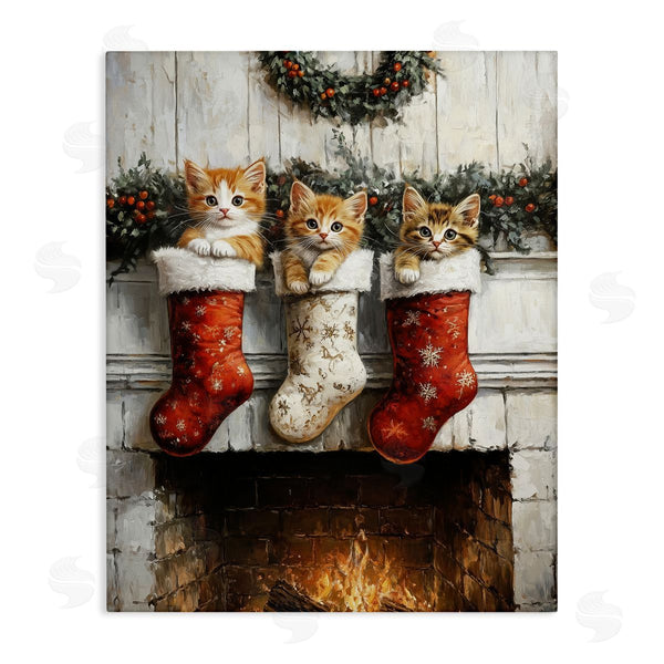 stupell industries Arlington Prints | Christmas Kittens in Stockings