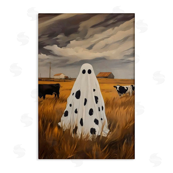 stupell industries Arlington Prints | Cow Ghost in Farmland Wall Art