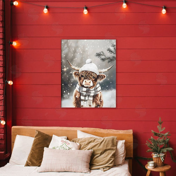 Stupell Industries Arlington Prints | Cozy Winter Highland Calf Wall Art