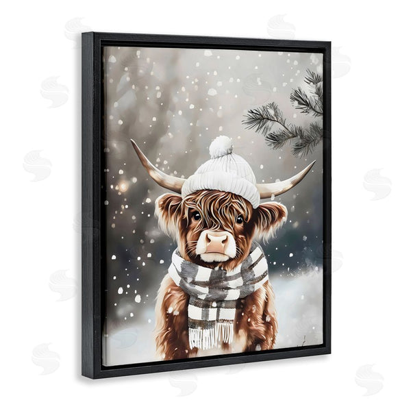 Stupell Industries Arlington Prints | Cozy Winter Highland Calf Wall Art