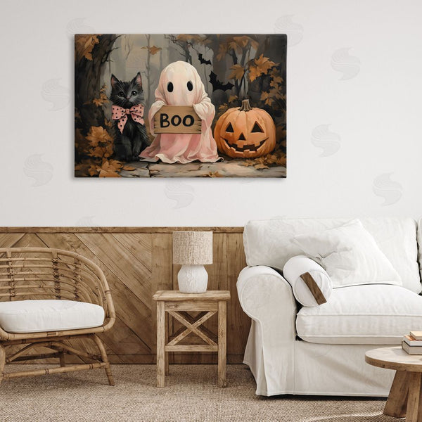 Stupell Industries Arlington Prints | Cute Halloween Boo Portrait Wall Art