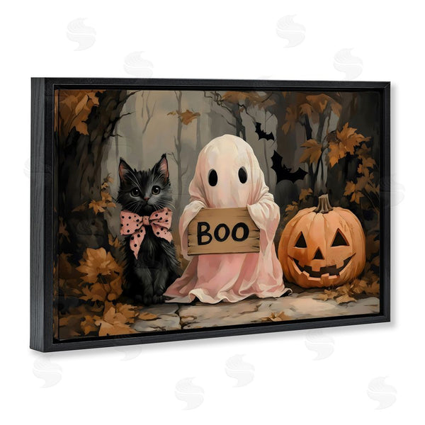 Stupell Industries Arlington Prints | Cute Halloween Boo Portrait Wall Art