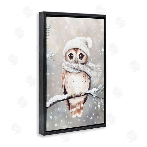 Stupell Industries Arlington Prints | Cute Winter Owl Wall Art
